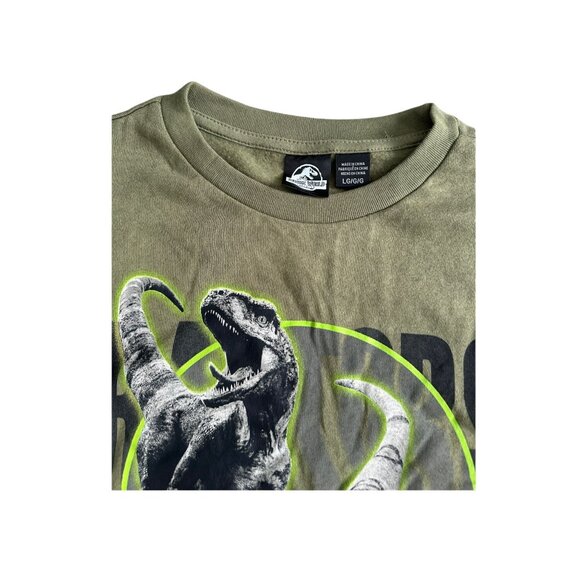 JURASSIC WORLD Women's Olive Crewneck Sweatshirt Size Large NEW NWT - Picture 4 of 5